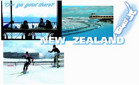 Summer  skiing in NEW ZEALAND